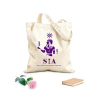 AILOONG Sac cadeau pour bouteille de vin en toile silhouette de la déesse égyptienne antique Sia, logo d'une divinité du Moyen-Orient tissu épais de 340g/m² S'accorde avec les vêtements