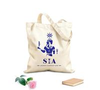 AILOONG Sac cadeau pour bouteille de vin en toile silhouette de la déesse égyptienne antique Sia, logo d'une divinité du Moyen-Orient tissu épais de 340g/m² S'accorde avec les vêtements