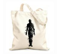 AILOONG Sac cadeau pour bouteille de vin en toile silhouette de momie, créature mythique égyptienne uniquement tissu épais de 12 oz S'accorde avec les vêtements 31x36cm Moyen