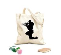 AILOONG Sac de courses en toile de coton Armes de tireur d'élite des forces spéciales Warrior tissu épais de 12 oz Utilise comme sac cadeau 25x30cm Petit