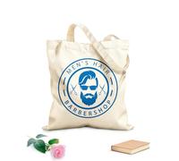 AILOONG Sac de courses en toile de coton Outils de coiffure pour hommes : ciseaux et barbe tissu épais de 340g/m² Utilise comme sac cadeau