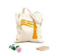 AILOONG Sac de courses en toile de coton Statue de la Liberté, drapeau des États-Unis tissu épais de 340g/m² Utilise comme sac cadeau