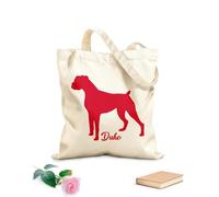 AILOONG Sac de plage en polyester et coton Boxer avec cœur rouge pour votre chien tissu épais de 340g/m² Matière douce pour la peau
