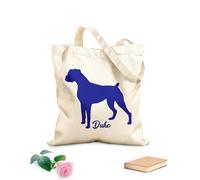 AILOONG Sac de plage en polyester et coton Boxer avec cœur rouge pour votre chien tissu épais de 340g/m² Matière douce pour la peau