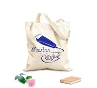 AILOONG Sac de plage en polyester et coton Coupe de cheveux, coiffeur professionnel, salon de coiffure, barbier tissu épais de 340g/m² Matière douce pour la peau