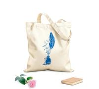 AILOONG Sac de plage en polyester et coton Inspiration pour écrivain créatif, Feather Ink et la recherche tissu épais de 340g/m² Matière douce pour la peau