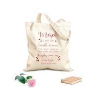 AILOONG Sac de plage en polyester et coton Merci à tous pour les invitations au mariage et à la fête. tissu épais de 340g/m² Matière douce pour la peau