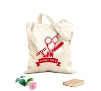 AILOONG Sac de plage en polyester et coton Salon de coiffure, ciseaux, rasoir, coupe de cheveux tissu épais de 340g/m² Matière douce pour la peau