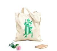 AILOONG Sac de plage en polyester et coton tissu épais de 340g/m² Chevalier médiéval tueur de dragons, soldat de l'armée, guerrier Matière douce pour la peau