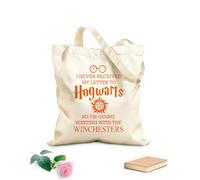 AILOONG Sac de plage en polyester et coton tissu épais de 340g/m² Citations inspirantes du film classique « Je n'ai jamais reçu ma lettre » Matière douce pour la peau