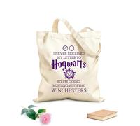 AILOONG Sac de plage en polyester et coton tissu épais de 340g/m² Citations inspirantes du film classique « Je n'ai jamais reçu ma lettre » Matière douce pour la peau
