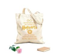 AILOONG Sac de plage en polyester et coton tissu épais de 340g/m² Citations inspirantes du film classique « Je n'ai jamais reçu ma lettre » Matière douce pour la peau