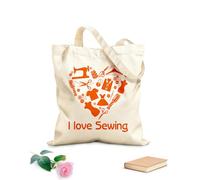 AILOONG Sac de plage en polyester et coton tissu épais de 340g/m² J'adore coudre ! Boutique de couture, magasin de vêtements, mode Matière douce pour la peau