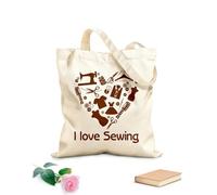 AILOONG Sac de plage en polyester et coton tissu épais de 340g/m² J'adore coudre ! Boutique de couture, magasin de vêtements, mode Matière douce pour la peau