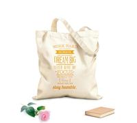 AILOONG Sac de plage en polyester et coton tissu épais de 340g/m² N'abandonnez jamais le travail acharné. Citations motivantes d'un centre de remise en forme. Matière douce pour la peau