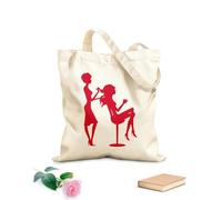 AILOONG Sac de plage en polyester et coton tissu épais de 340g/m² Salon de beauté Salon de coiffure Coiffeur Salon de beauté Matière douce pour la peau