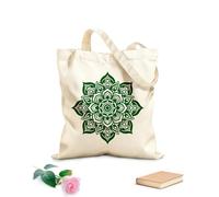 AILOONG Sac en toile à fond renforcé murmures floraux mandala à tissu épais de 340g/m² Utilise comme sac cadeau