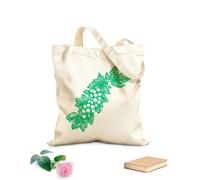 AILOONG Sac en toile à fond renforcé vignes et raisins dessinés à la main, feuilles de vigne et grappes de raisin tissu épais de 340g/m² Utilise comme sac cadeau