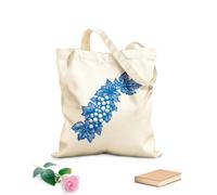 AILOONG Sac en toile à fond renforcé vignes et raisins dessinés à la main, feuilles de vigne et grappes de raisin tissu épais de 340g/m² Utilise comme sac cadeau