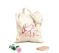 AILOONG Sac en toile Chien Chat Colibri Perroquet Caméléon Papillon Lapin tissu épais de 340g/m² Sac à dessin