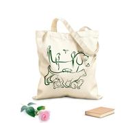 AILOONG Sac en toile Chien, chat, perroquet, lapin, papillon, colibri tissu épais de 340g/m² Sac à dessin