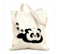 AILOONG Sac en toile tissu épais de 12 oz Ours mignon, animal, chambre d'enfant pour fille Sac à dessin 25x30cm Petit