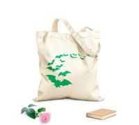 AILOONG Sac en toile Vol de chauves-souris, animaux d'Halloween tissu épais de 340g/m² Sac à dessin