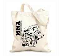 AILOONG Sacs à main en polyester et coton Club de combat d'arts martiaux mixtes (MMA) tissu épais de 12 oz Utilise comme trousse de maquillage 25x30cm Petit