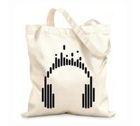 AILOONG Sacs à main en polyester et coton Écouteurs pour casque, musique, DJ, ado, écouter des chansons tissu épais de 12 oz Utilise comme trousse de maquillage 25x30cm Petit