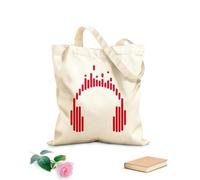 AILOONG Sacs à main en polyester et coton Écouteurs pour casque, musique, DJ, ado, écouter des chansons tissu épais de 340g/m² Utilise comme trousse de maquillage