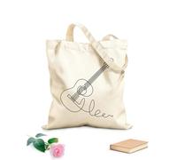 AILOONG Sacs à main en polyester et coton Guitare acoustique, instrument de musique tissu épais de 12 oz Utilise comme trousse de maquillage 35x40cm Grand