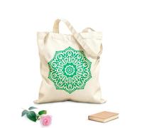AILOONG Sacs à main en polyester et coton Hindouisme Mandala Yoga Méditation Fleur de lotus tissu épais de 340g/m² Utilise comme trousse de maquillage