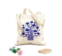 AILOONG Sacs à main en polyester et coton Internet, cloud, technologies de communication, informatique tissu épais de 340g/m² Utilise comme trousse de maquillage