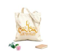 AILOONG Sacs à main en polyester et coton Jouons à des jeux vidéo sur ordinateur avec joystick ! tissu épais de 340g/m² Utilise comme trousse de maquillage
