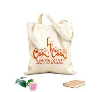 AILOONG Sacs à main en polyester et coton Jouons à des jeux vidéo sur ordinateur avec joystick ! tissu épais de 340g/m² Utilise comme trousse de maquillage