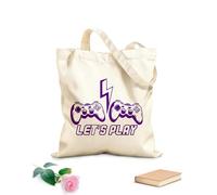 AILOONG Sacs à main en polyester et coton Jouons à des jeux vidéo sur ordinateur avec joystick ! tissu épais de 340g/m² Utilise comme trousse de maquillage