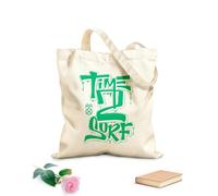 AILOONG Sacs à main en polyester et coton Mots Lettrage Surf Sport Temps de surfer tissu épais de 340g/m² Utilise comme trousse de maquillage