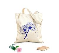 AILOONG Sacs à main en polyester et coton Pissenlit Fleuriste Boutique de fleurs Accueil tissu épais de 340g/m² Utilise comme trousse de maquillage