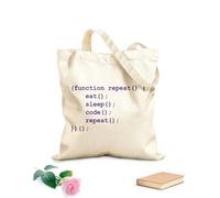 AILOONG Sacs à main en polyester et coton Programmeur, codeur, style de vie g ode tissu épais de 340g/m² Utilise comme trousse de maquillage