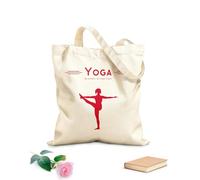 AILOONG Sacs à main en polyester et coton Sport Yoga Postures Relaxation Zen Méditation Inde tissu épais de 340g/m² Utilise comme trousse de maquillage