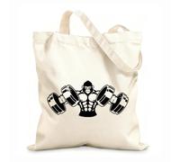 AILOONG Sacs à main en polyester et coton tissu épais de 12 oz Entraînement de gymnastique Poids de fer Sports Muscles de gorille Utilise comme trousse de maquillage 25x30cm Petit