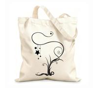 AILOONG Sacs à main en polyester et coton tissu épais de 12 oz Fleurs Arbre Plantes Fantaisie Étoiles Rêve Utilise comme trousse de maquillage 31x36cm Moyen