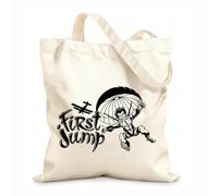 AILOONG Sacs à main en polyester et coton tissu épais de 12 oz Premier saut en parachute, sport extrême, parachutisme Utilise comme trousse de maquillage 25x30cm Petit