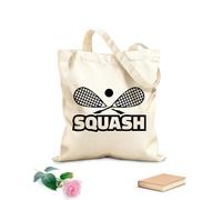 AILOONG Sacs à main en polyester et coton tissu épais de 12 oz Squash Club de raquettes, sport de balle Utilise comme trousse de maquillage 25x30cm Petit
