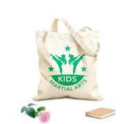 AILOONG Sacs à main en polyester et coton tissu épais de 340g/m² Apprenez les arts martiaux pour enfants à l'école de sport et à la gymnastique Utilise comme trousse de maquillage