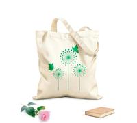 AILOONG Sacs à main en polyester et coton tissu épais de 340g/m² Magnifique vinyle floral avec des fleurs de pissenlit et des papillons Utilise comme trousse de maquillage