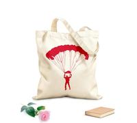 AILOONG Sacs à main en polyester et coton tissu épais de 340g/m² Parachutiste, parachutiste, sport extrême, parachutisme Utilise comme trousse de maquillage