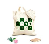 AILOONG Sacs à main en polyester et coton tissu épais de 340g/m² Pièces d'échecs, jeu d'échecs, club d'échecs, échiquier Utilise comme trousse de maquillage