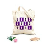 AILOONG Sacs à main en polyester et coton tissu épais de 340g/m² Pièces d'échecs, jeu d'échecs, club d'échecs, échiquier Utilise comme trousse de maquillage