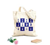 AILOONG Sacs à main en polyester et coton tissu épais de 340g/m² Pièces d'échecs, jeu d'échecs, club d'échecs, échiquier Utilise comme trousse de maquillage